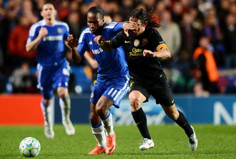 SEMI-FINALSChelsea faced Barcelona on the 18th April 2012. Barcelona may have had 72% possession but that wasn’t enough to stop Chelsea going into the 2nd leg with a 1-0 lead after a fantastic team goal that Drogba finished of in the 45th minute.