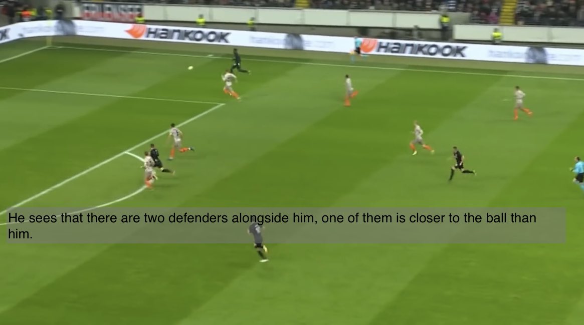 His movement and positioning are part of what makes him a deadly goal scorer, putting himself in positions where there are sufficient spaces for him to score goals. Below I will use some examples to show this off.