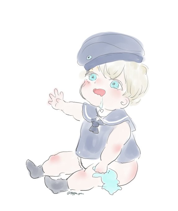 フォロワーさんのレーベちゃんが可愛すぎて私も落書きしてみました🥰💓
おぎゃかわ👶🍼
#艦これ
#Z1 