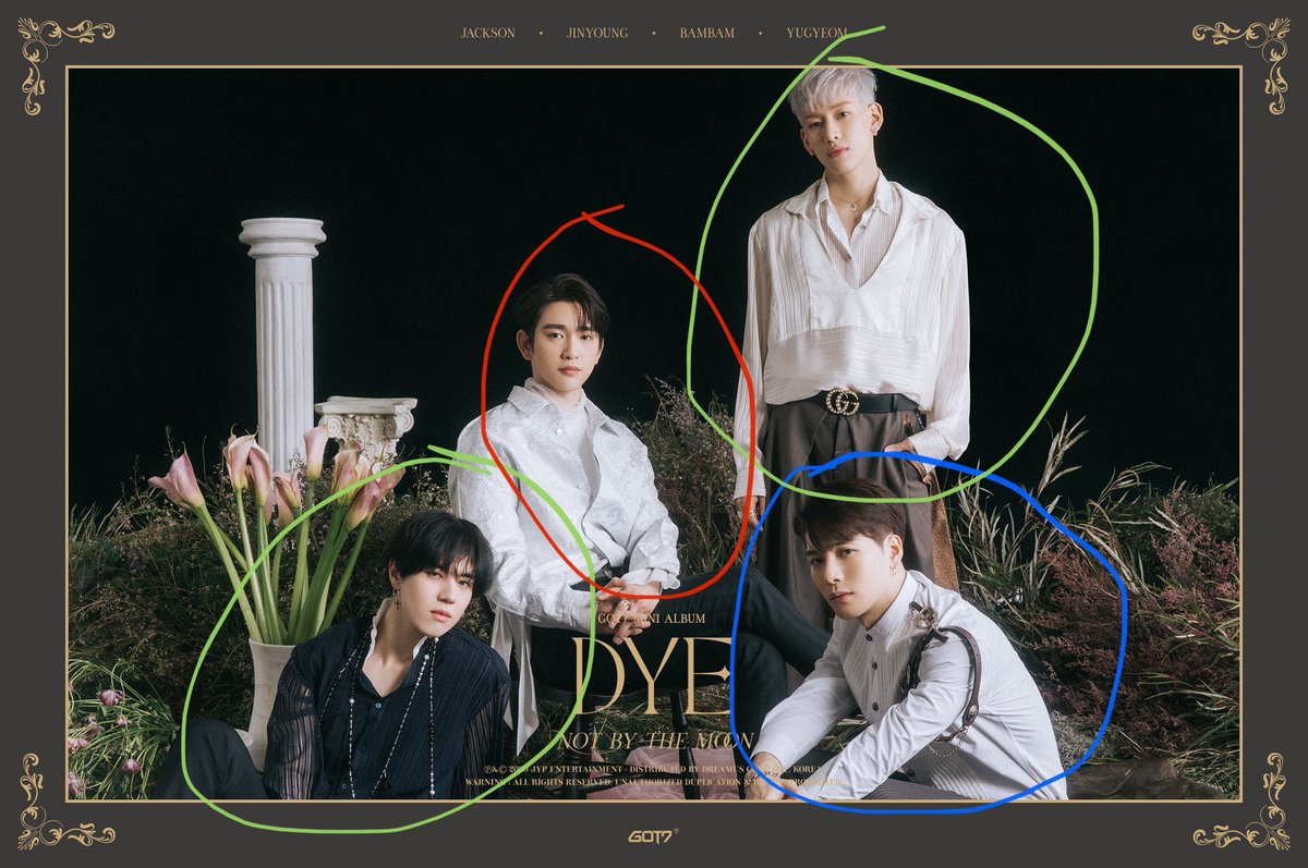 For the second photo set it’s not as nice of match as the first one but it’s close enough!  #GOT7  #갓세븐  @GOT7Official #IGOT7  #아가새 #GOT7_DYE #GOT7_NOTBYTHEMOON