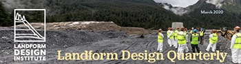 LandformDesign's tweet photo. The second edition of the Landform Design Quarterly is out. Read about our efforts to educate while respecting social distancing, compile a comprehensive case study catalogue, and conduct the great geotechnical coffee experiment. https://t.co/mOtMTOT2aV https://t.co/xXgoONrGjx