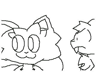 Alolanchu's tweet photo. A cut scene from the #Marzipanland animatic. I had to cut it for pacing. #Marrisso acts like a grandfather clock in order to trick #Krogstad (the rabbit dude on the right.) #Meowco #BentoStave #artistsontwitter #animatic https://t.co/rvNSmIWcyh
