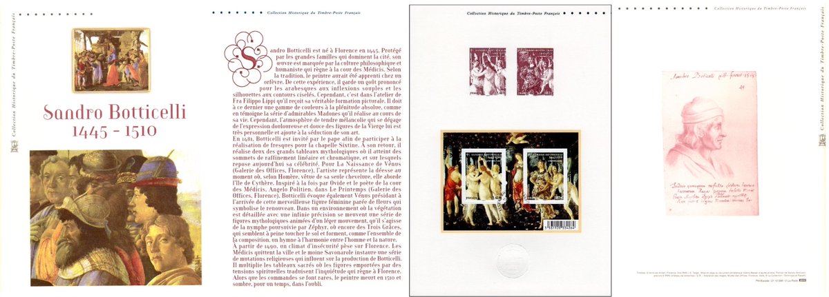 barbierjeanf's tweet photo. Bonjour
Le Printemps de Botticelli ou le jardin de vénus document philatélique 1er jour et bloc sur montage photo par JFB
https://t.co/igdwPRBaKa
#peintreflorentin #lestroisgrâces #artdigital #objetsdecollection #faitmainFrance #renaissanceitalienne #sandroBotticelli #printemps https://t.co/vP3lOKFiFo