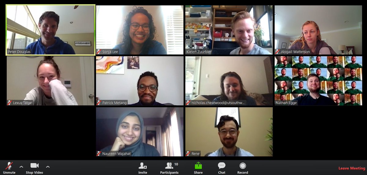 TheDouglasLab's tweet photo. This is how we science. Staying happy, healthy, and socially distant.
#TheDouglasLab #LabMeetings #COVID19 #SocialDistancing https://t.co/cLj1cGgFDA