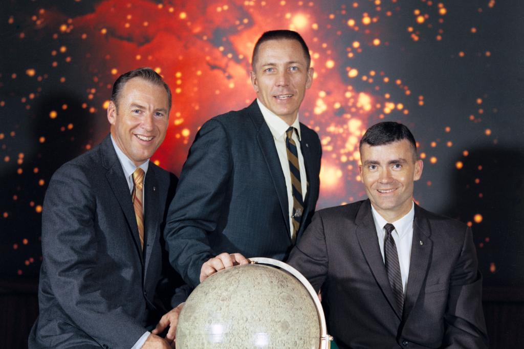 NASAJohnson's tweet photo. 50 years ago today, the #Apollo13 crew lifted off on their historic mission to the Moon. Two days later, their chance of a lunar landing was lost when an oxygen tank exploded, and the priority became returning to Earth. Listen to the mission in real time: https://t.co/cnjRIHCbZj https://t.co/j9ioRsNfIp