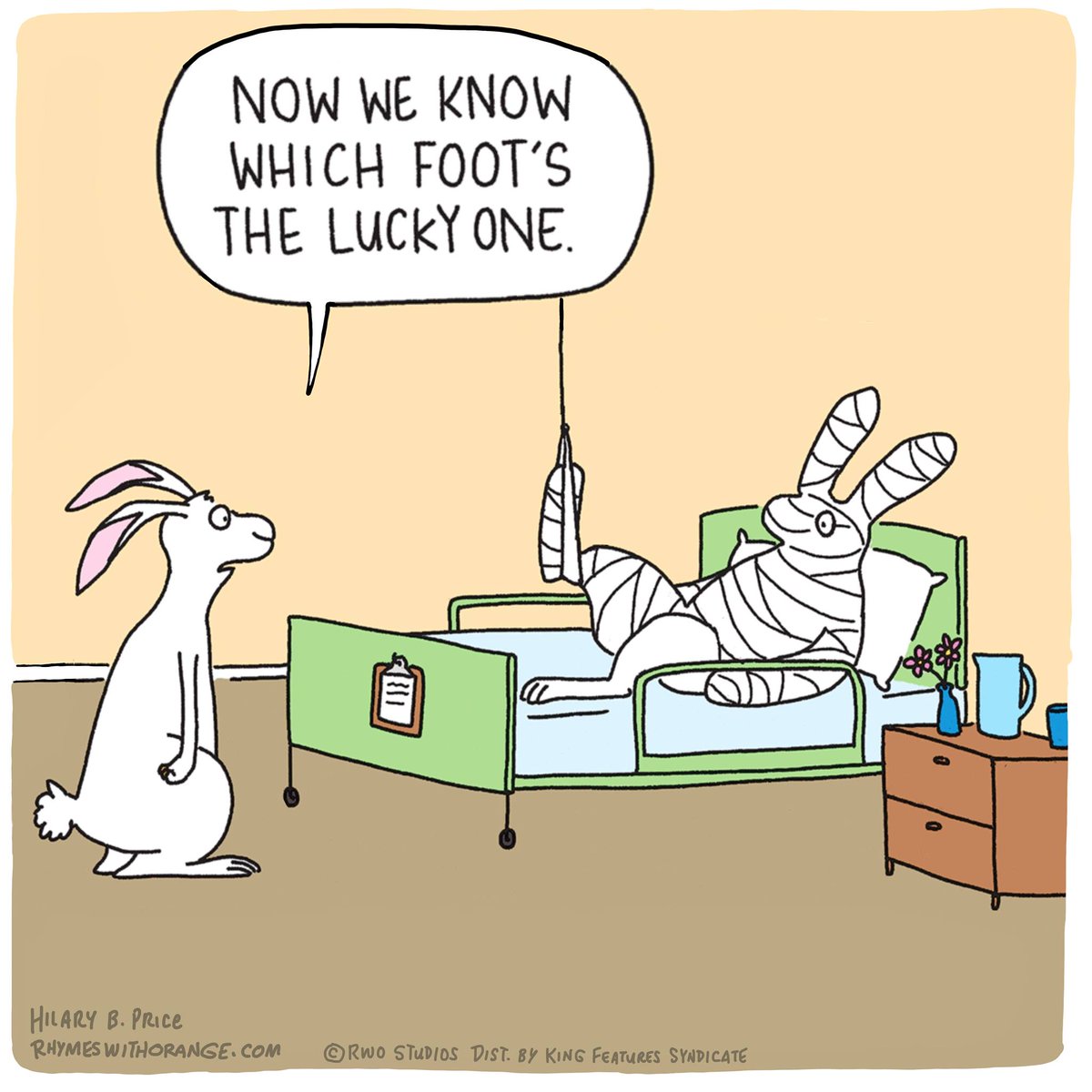 TheWrensNest's tweet image. A little laughter for your Saturday from @Hilary_Price comic strip: ow.ly/QwLp50zb6ji

#rabbits #rabbitsfoot #luckyrabbitsfoot #unlucky #lucky #luck #laugh #comic #jokes #brerrabbit #saturday