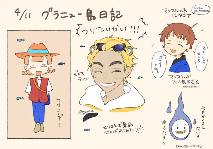 4/11のあつ森日記です➄(擬人化注意) 