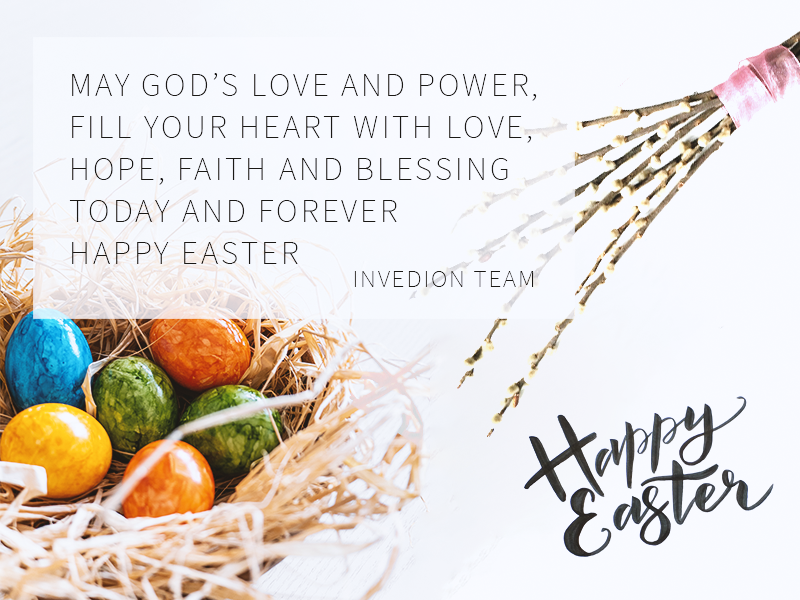 INVEDION's tweet photo. May God’s love and power,
Fill your heart with love,
Hope, faith and blessing
Today and forever
Happy Easter

Invedion Team 😊

#Easter #Wielkanoc #Jesus #Jezus #Resurrection #Zmartwychwstanie #Wishes #Życzenia #EasterWishes #Love #Faith #Hope #Blessing #Wiara #Nadzieja #Miłość https://t.co/qriEvz65Zu