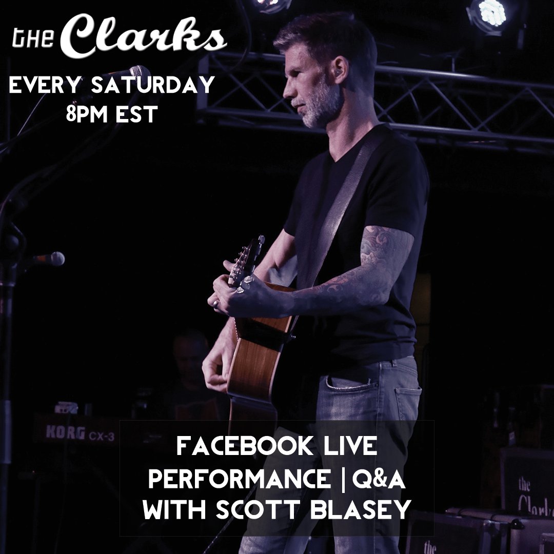 theclarks's tweet image. TONIGHT Scott will be back on Facebook Live at 8p EST for another performance! This week Scott will be raising money for @pghfoodbank so tune into @TheClarks Facebook page tonight at 8p. Comment your song requests below and donate here: pittsburghfoodbank.org/theclarks