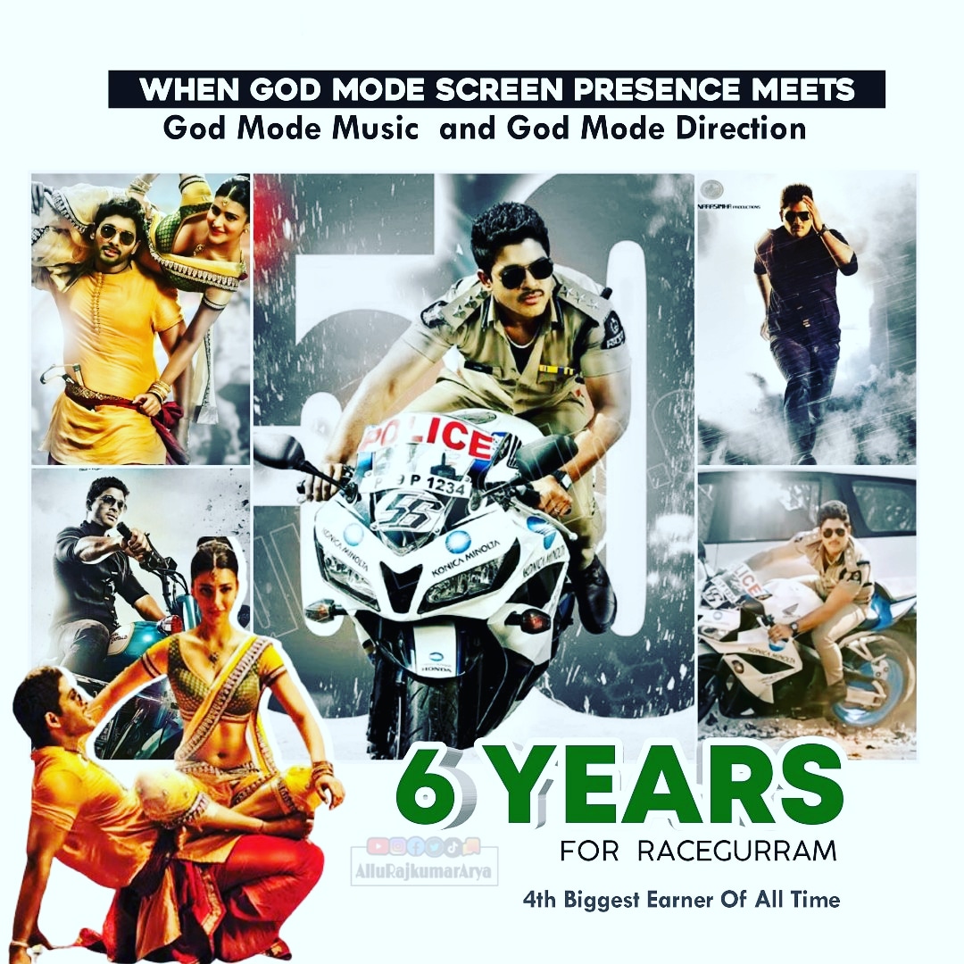 Allurajkumarary's tweet photo. Stylish star Allu arjun in telugu film Race Gurram for 6year
@alluarjun
#6YearsForRacegurram
#AA20Update #AA20 #alluarjun20
#AA20FirstLook https://t.co/DOdoCy4K2y