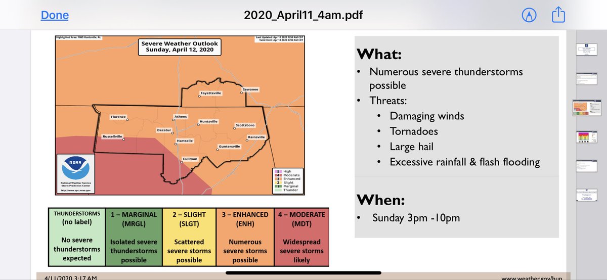 1043WZYP's tweet image. Severe weather is a real threat on Easter Sunday across the WZYP listening area.   

We will continue to post updates here.   

At this point, it looks like the main threat of severe weather will be after 3pm Sunday.