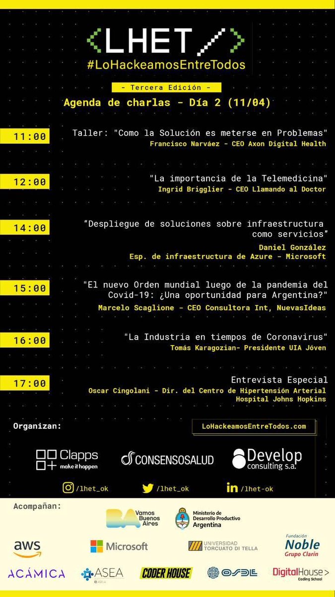 Excelente charla a cargo de <a href="/ibriggiler/">Ingrid Briggiler</a> ! Gran iniciativa de <a href="/LHET_OK/">#LoHackeamosEntreTodos</a> ! 
#LoHackeamosEntreTodos
#Coronavirus