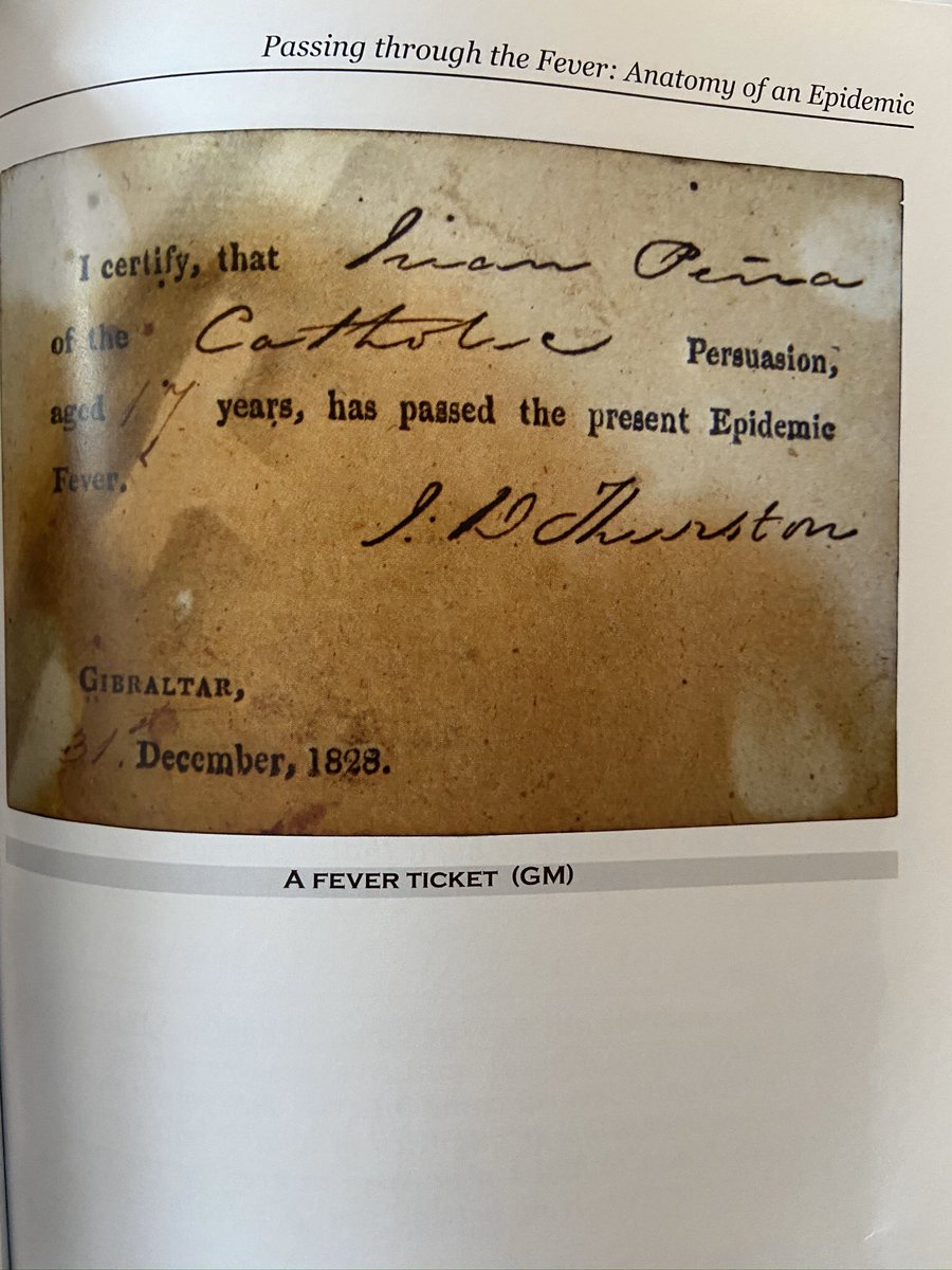 Controversial! Immunity PassportsAfter medical officials realised that those who had previously contracted YF were not being readmitted to hospital, the authorities issued "Fever Tickets" - immunity passports. If you had one, you could roam freely throughout Gibraltar! (12/17)