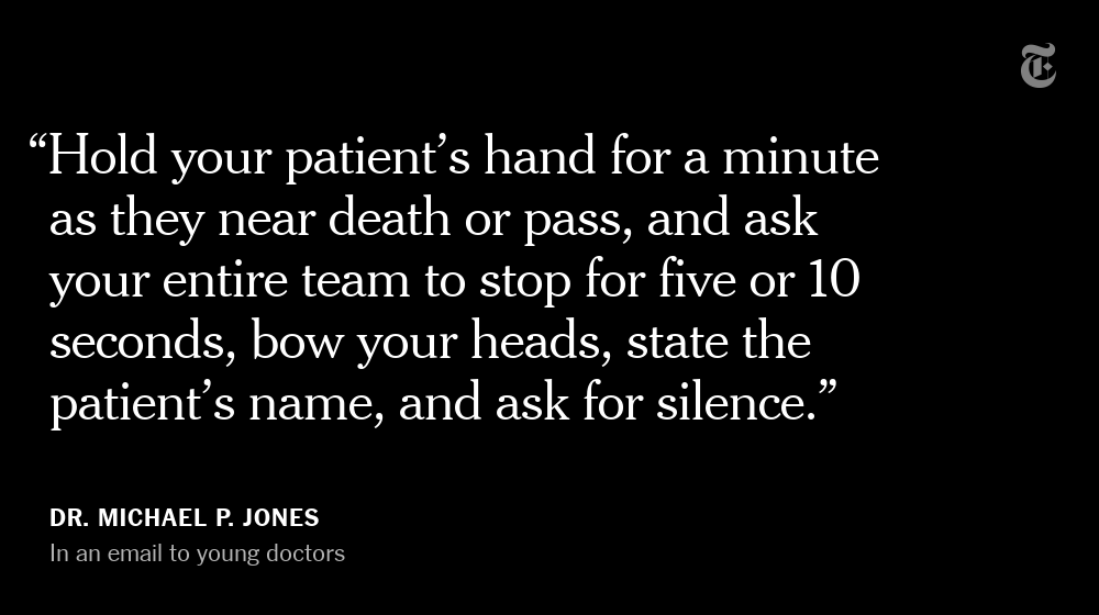 "What is most impressive in the hospitals is not the ventilators or CT scanners,"  @NickKristof says. "It’s the compassion and courage of health workers, and the intervention that struck me the most was decidedly low-tech — the hand-holding."  http://nyti.ms/3aWLd2p 