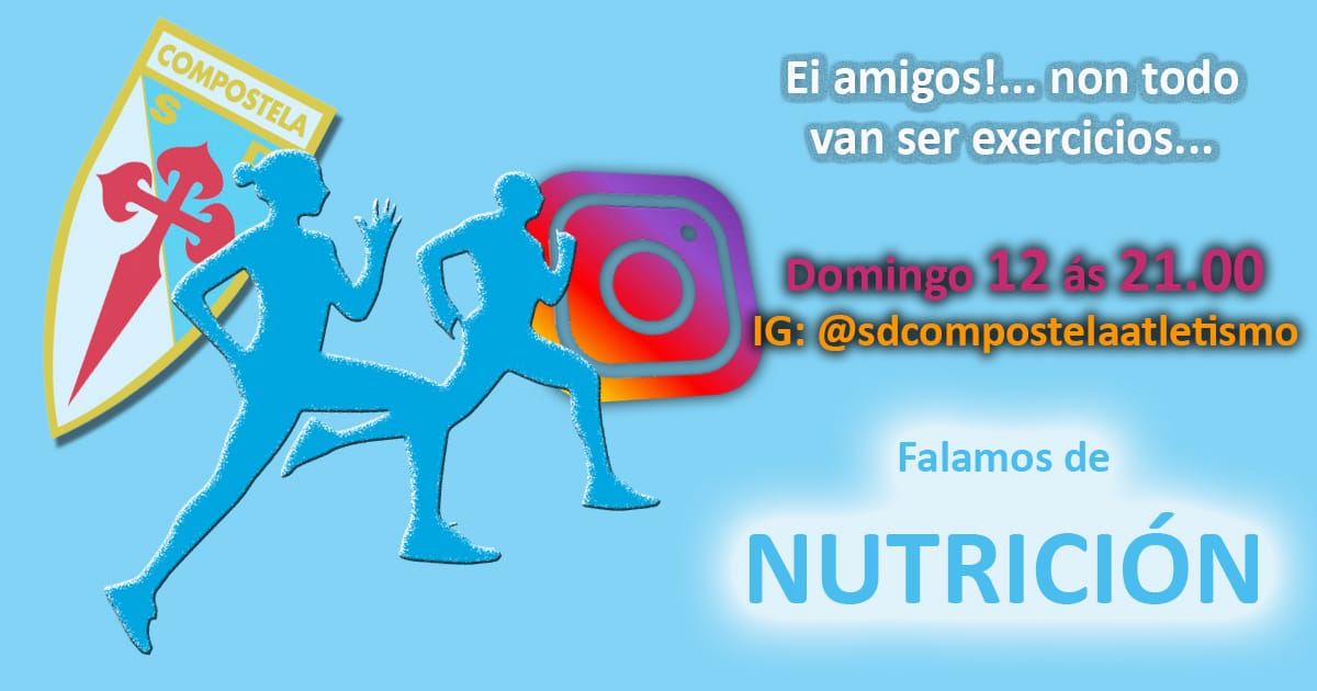 AtletismoCompos's tweet photo. Mañana a las 21:00 en directo en nuestro instagram https://t.co/z0repPopaj hablaremos de nutrición. Estad atentos! https://t.co/h6xCNDZSvk