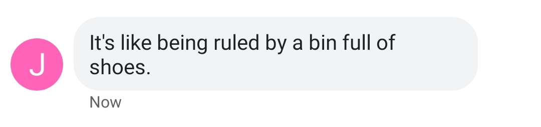 IanDunt's tweet photo. A friend texts after watching the Priti Patel press conference. https://t.co/BxTqzQC8ZN