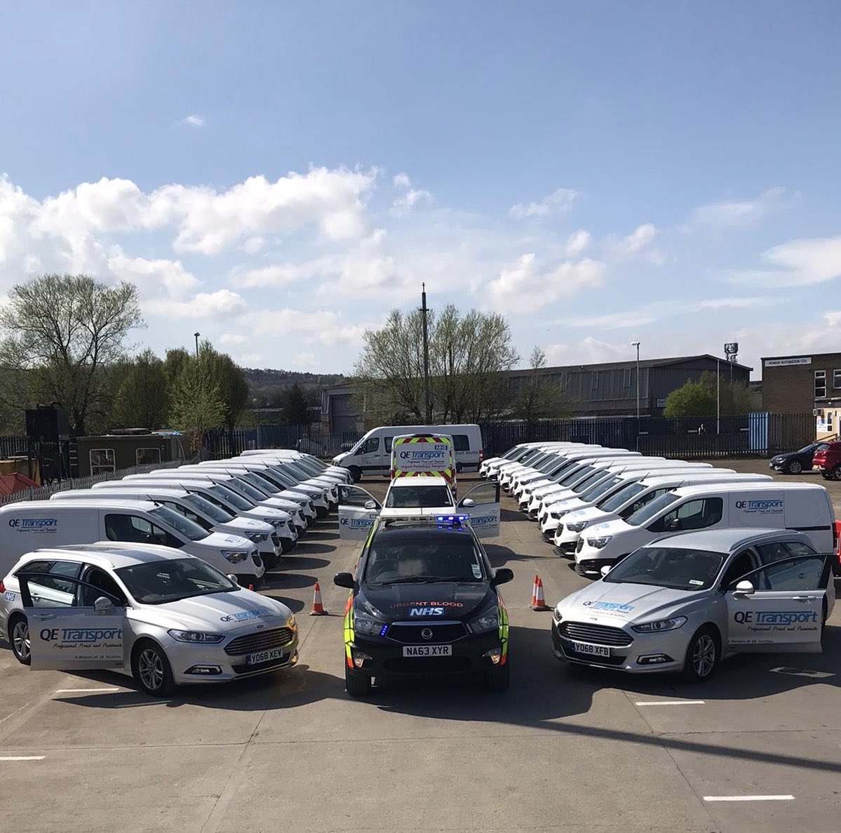bowmaker_paul's tweet photo. Part of our @QeFacilities @QeTransport #fleet ready to support @QEGateshead again tomorrow https://t.co/jZxU1WvUh5