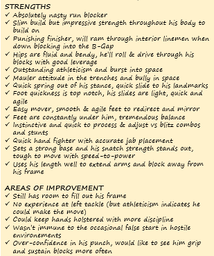 selyan_fb's tweet image. My film notes on Alabama OT, Jedrick Wills Jr.
Sweet feet and nasty demeanor in the run game!

Pre-order my free 2020 NFL Draft Scouting Portfolio right here: forms.gle/AGQse27DvJtqtS…

#NFL #NFLDraft #OffensiveTackle #OffensiveLine
