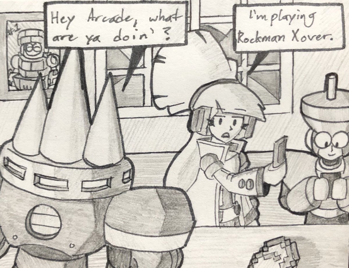 PACHYON_'s tweet photo. The XOver Curse 1
(With @Ringz4L, @NeedleManGamer, and @topmansays)
#arcadewomancomic #79 https://t.co/yZ0z6xtusW