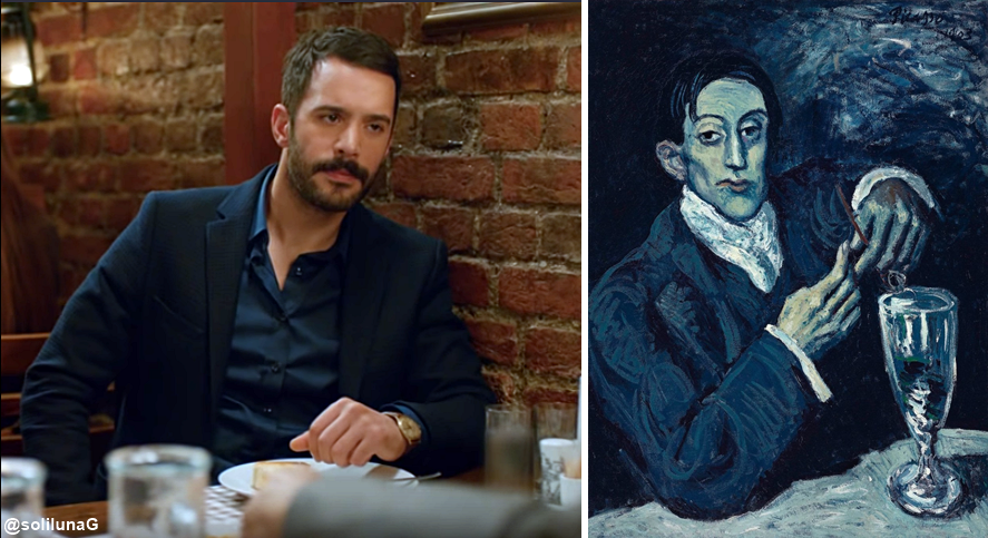  Barış Arduç vs "El bebedor de absenta" de Pablo Picasso, 1902.  #Kuzgun