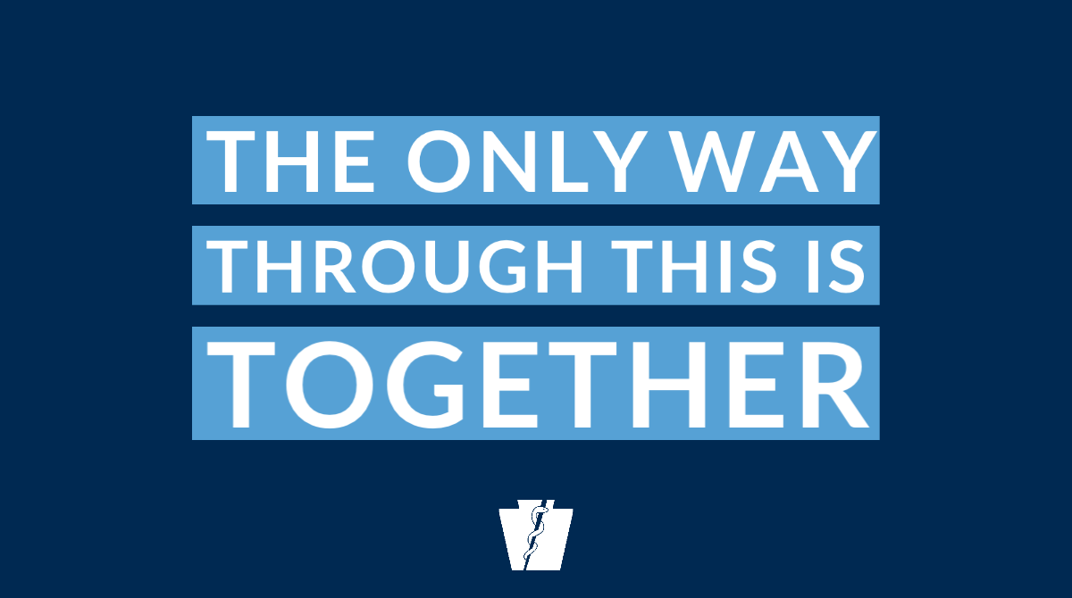 While we are unable to come together with our families, we have come together as a state and nation to reinforce that the only way through this is with each other, even though we are physically apart.

We will get through this because of each other and we will be stronger for it.