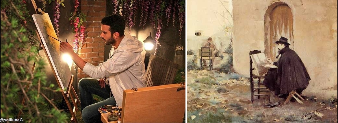  Barış Arduç vs "Ramón Casas y Santiago Rusiñol retratándose" por R. Casas y S. Rusiñol, 1890.  #KiralikAsk