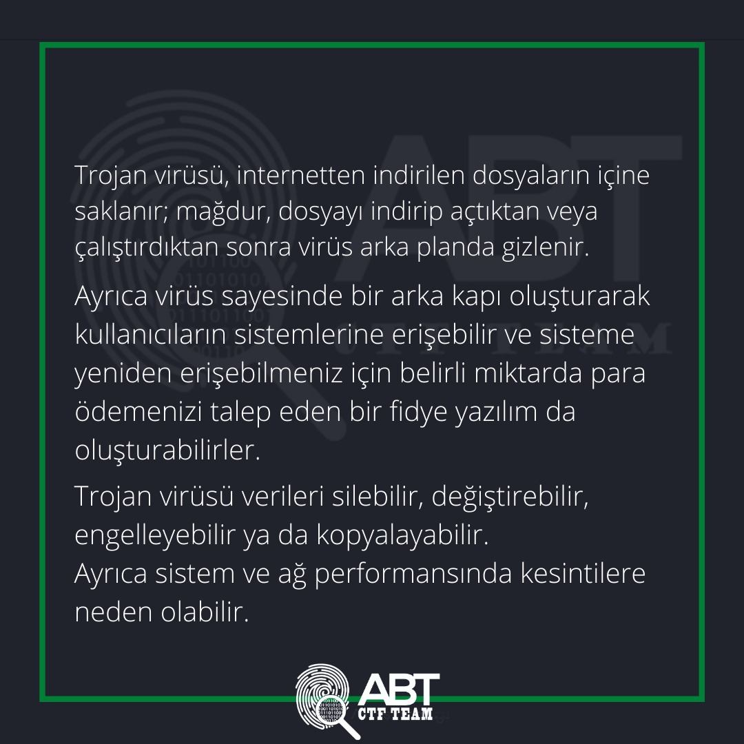 abt_ctf_team's tweet photo. Trojan nedir? https://t.co/cdfc1NHep9
