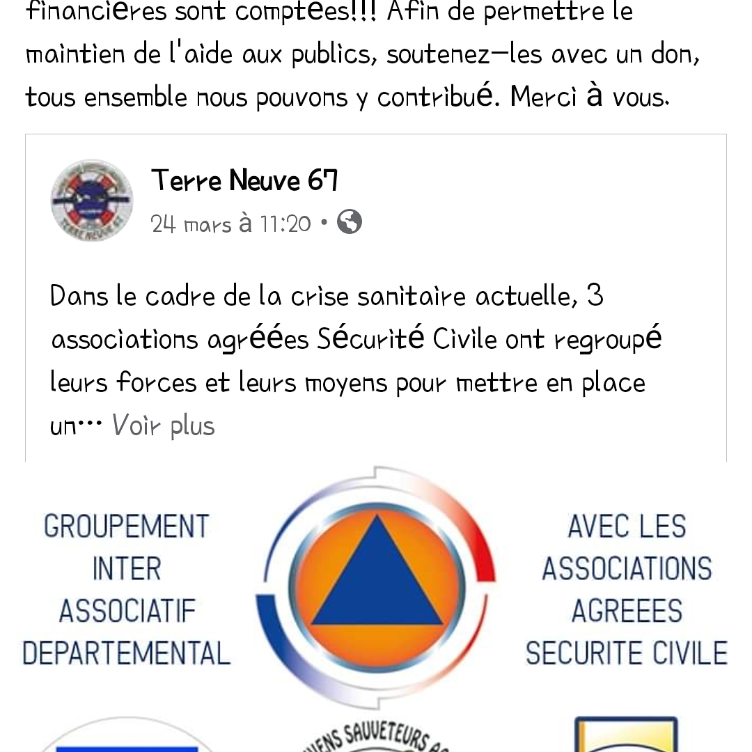 Les secouristes ont besoin de vous, leurs ressources financières sont comptées!!! Afin de permettre le maintien de l'aide aux publics, soutenez-les avec un don, tous ensemble nous pouvons y contribué. Merci à vous.

leetchi.com/c/groupement-i…