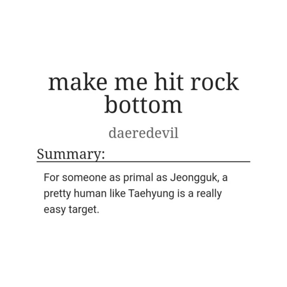 make me hit rock bottom
   — taekook
   — shark merman jeongguk/human taehyung
   — explicit, 10k
   — monster fucking, diphallia (two dicks), breeding kink, come inflation, degrading language
archiveofourown.org/works/23594971