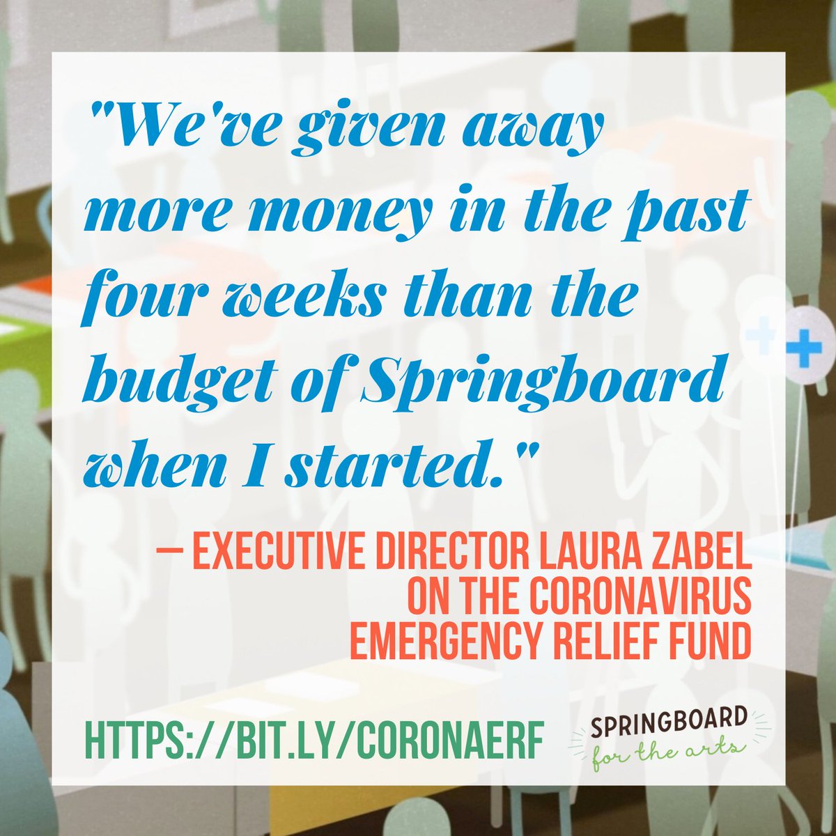 In a little under a month, we have been able to directly support 585 Minnesota artists through the Coronavirus Emergency Relief Fund. If you need, please apply; if you can, please support: bit.ly/CoronaERF

#coronavirus #COVID19 #artistled #artistsare #creativepeoplepower