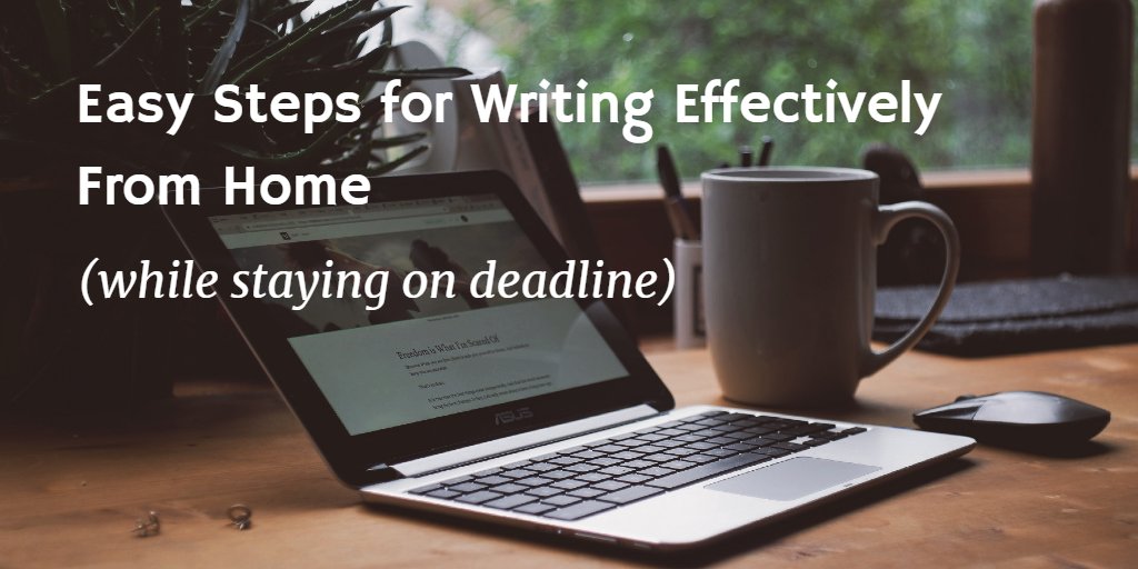 COVID-19 is not only impacting the way we approach one another but also how we perform our daily work. If you're new to working from home, these 5 tips will help you become a more effective writer, starting today. #writingtips #workingfromhometips 

buff.ly/3aTWWP7