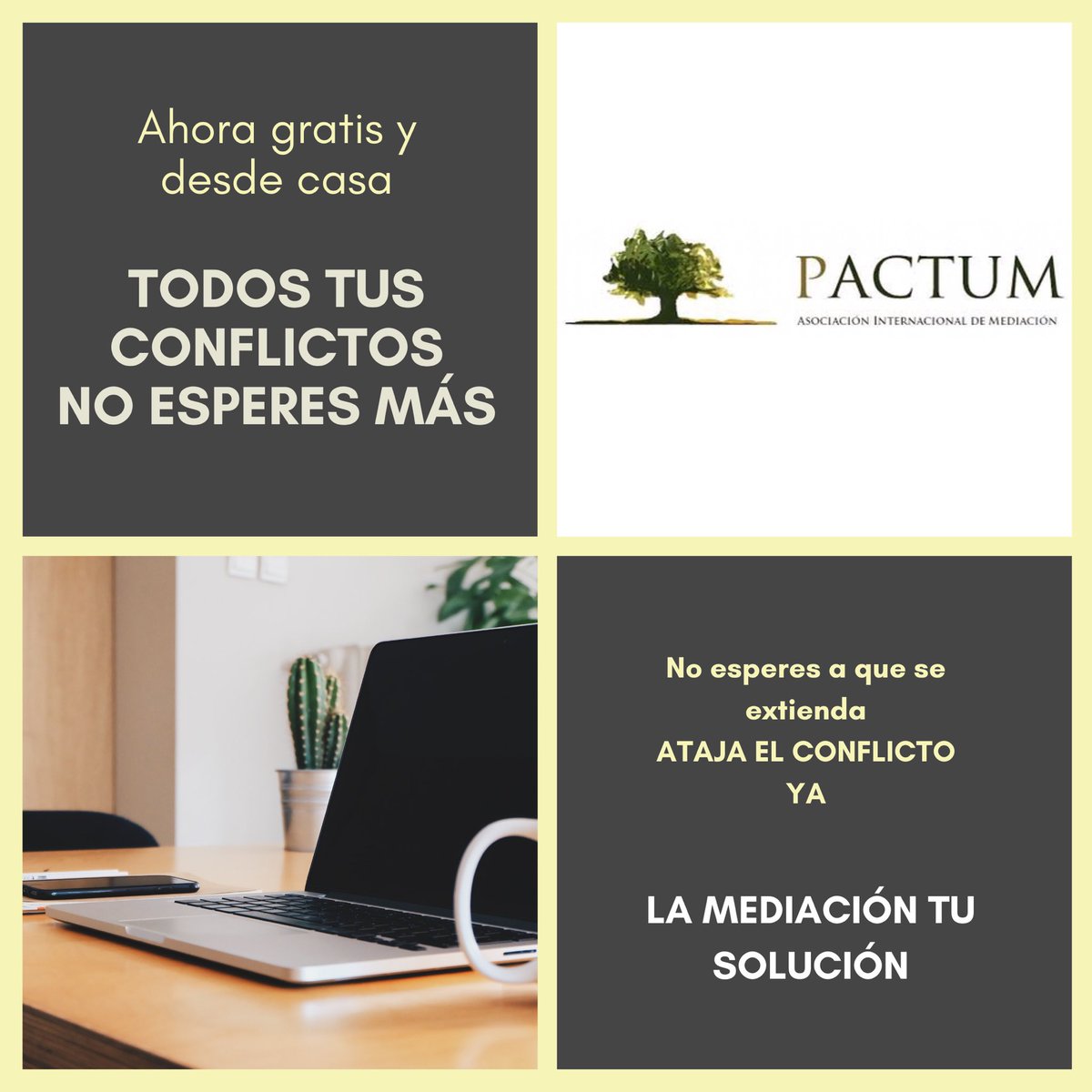 #GestióndeConflictos #MediacióndeConflctos #ProfesionalesMediación #NivirusNiConflicto #AtajaElConflicto #PactumSolidario

asociacionpactum.org/confina-el-con…