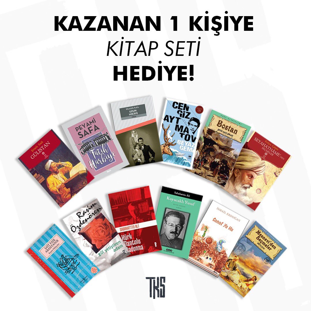 🤓Kitapseverleri mutlu edecek bir çekiliş ile geldik. 👏🏻
🔔Kitap çekilişine katılmak için yapman gerekenler:
👀Bizi takip etmek
🔄Bu postu retweetlemek 
🗓Son gün: 27 Nisan
#tügvakültürsanat
#çekiliş #kitap