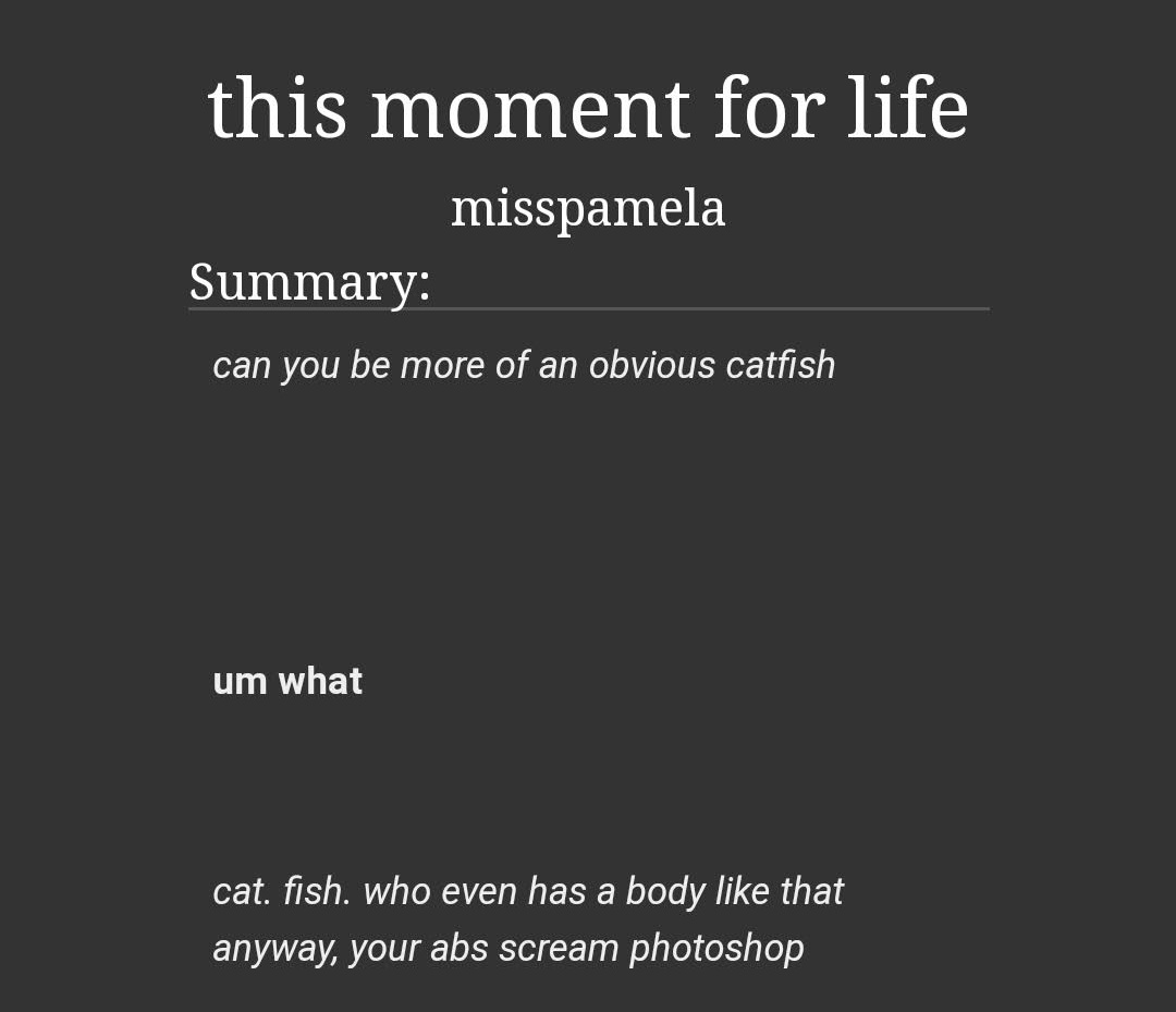 this moment for life | misspamela  @fictionalmissp-yoonkook ; 22k -jk is a “catfish”-starts on tindr-fwb to lovers-that post that say ynkk fics are like an autumn breeze? its abt this https://archiveofourown.org/works/14465871 
