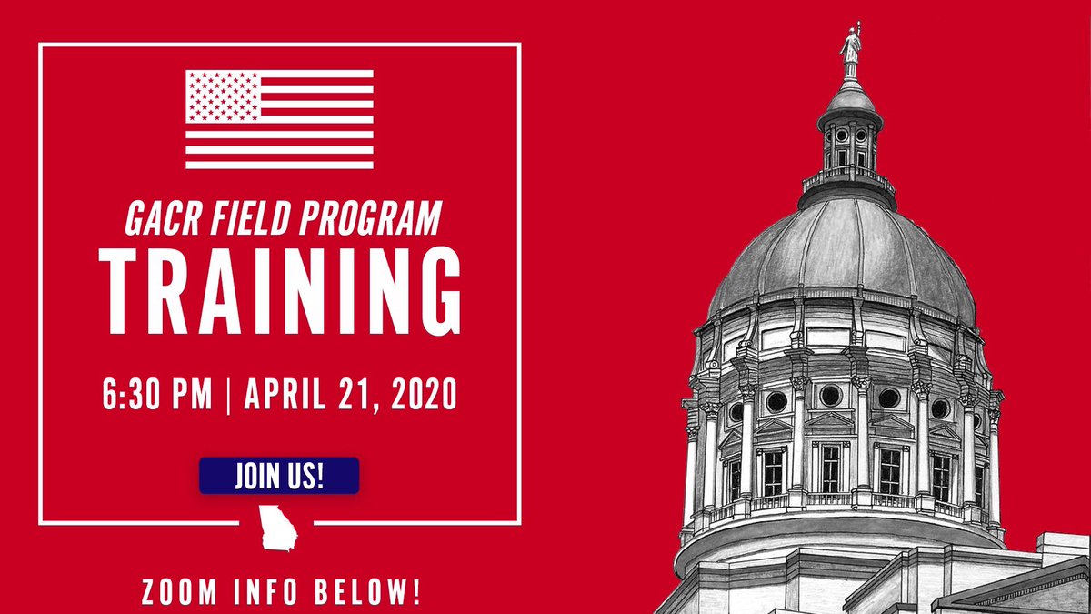GACRs's tweet photo. Trump Victory is ready for people like YOU to get involved in your local community. And we want YOU to TAKE ACTION during a virtual #TLVI Training on April 21st!
RSVP via email to gabby@gagop.org by April 21! https://t.co/uTn09nZ68O