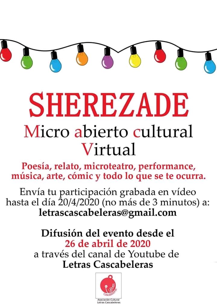 LCascabeleras's tweet photo. Acordaros de mandar vuestra participación para nuestro Sherezade virtual, tenéis hasta el día 20 de este mes. Animaros. https://t.co/HjlqTZ11Ff
