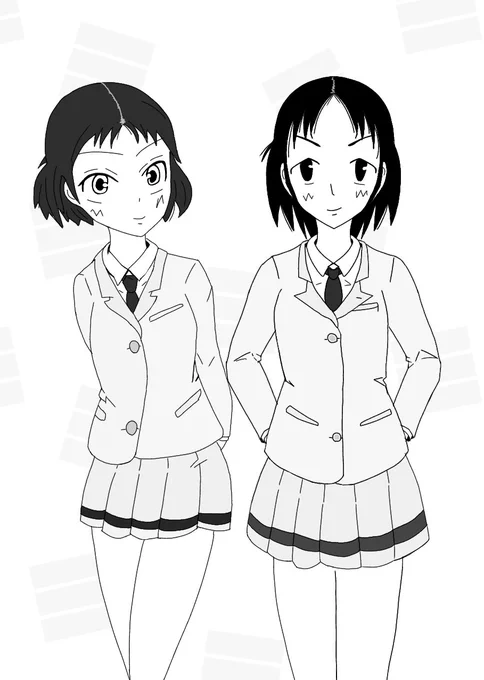 朱里ちゃん&amp;紗弥加ちゃん
#わたモテ
#私がモテないのはどう考えてもお前らが悪い 
#イラスト好きな人とつながりたい 
