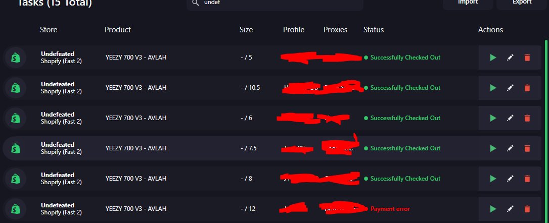 TubbySneakers's tweet photo. Cyber machine go Brrrr

Bot: @Cybersole 
Proxies: @ProxyStrike @CookieProxies @dashproxies 
CG: @SpoofXUS 
Mentor : @iFreeGuap https://t.co/2FlRuTd3Gq
