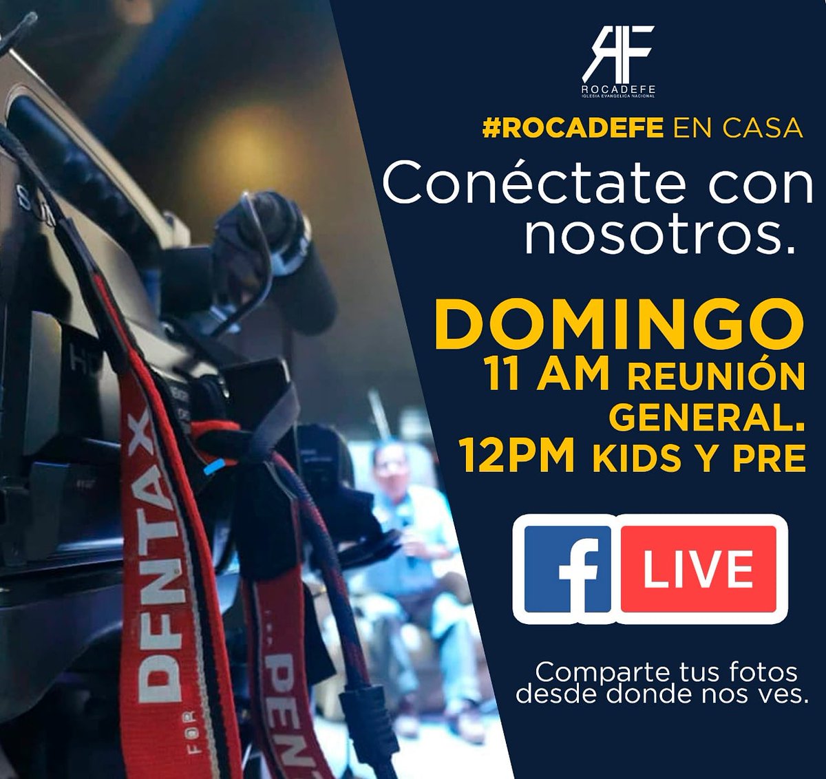 ROCADEFEOAX's tweet photo. Te esperamos en nuestra transmisión a las 11 am. Dios tiene una palabra para tu vida, e inmediatamente a las 12 pm. inicia kids y prejuveniles, conéctate con toda tu familia.
#RocaConectados #RocaTuCasa #Visión2020 https://t.co/UyxQ94OOPp