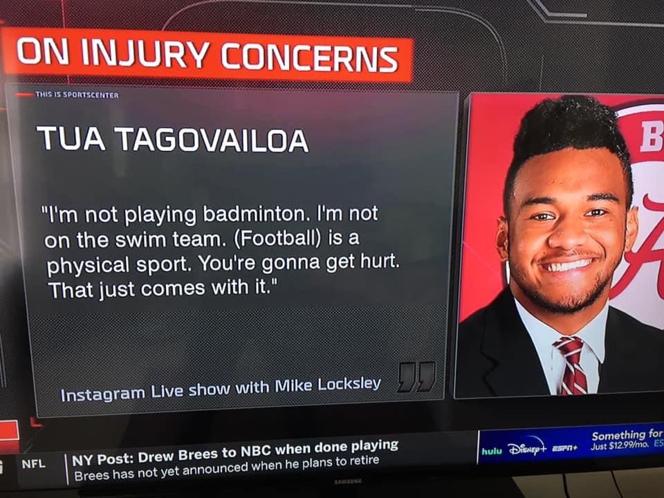 kylesockwell's tweet image. My man compared swimming to badminton.