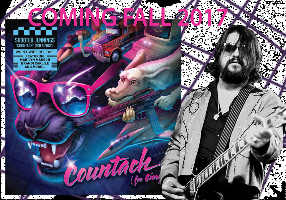 Waylon_Official's tweet photo. Quarantine has me going through old flash drives.  Throwback to 2017 when I made this @ShooterJennings Countach poster for Photoshop class in college.  #StillMyFavoriteAlbum https://t.co/ki6csjGIOT