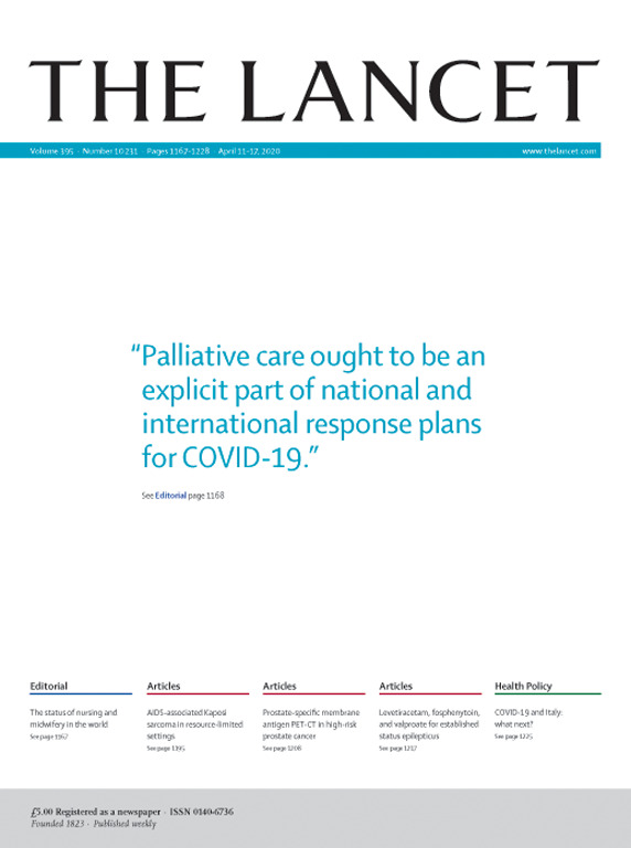 Today, on The Lancet cover, just one sentence coming from their editorial: "Palliative care ought to be an explicit part of national an international response plans for COVID-19." 

Provocative for those in the frontline thinking that there is no time or place for Palliative Care
