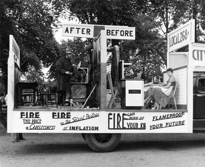 2. IAFF Local 268, Halifax Firefighters, parade float from the 1960's.