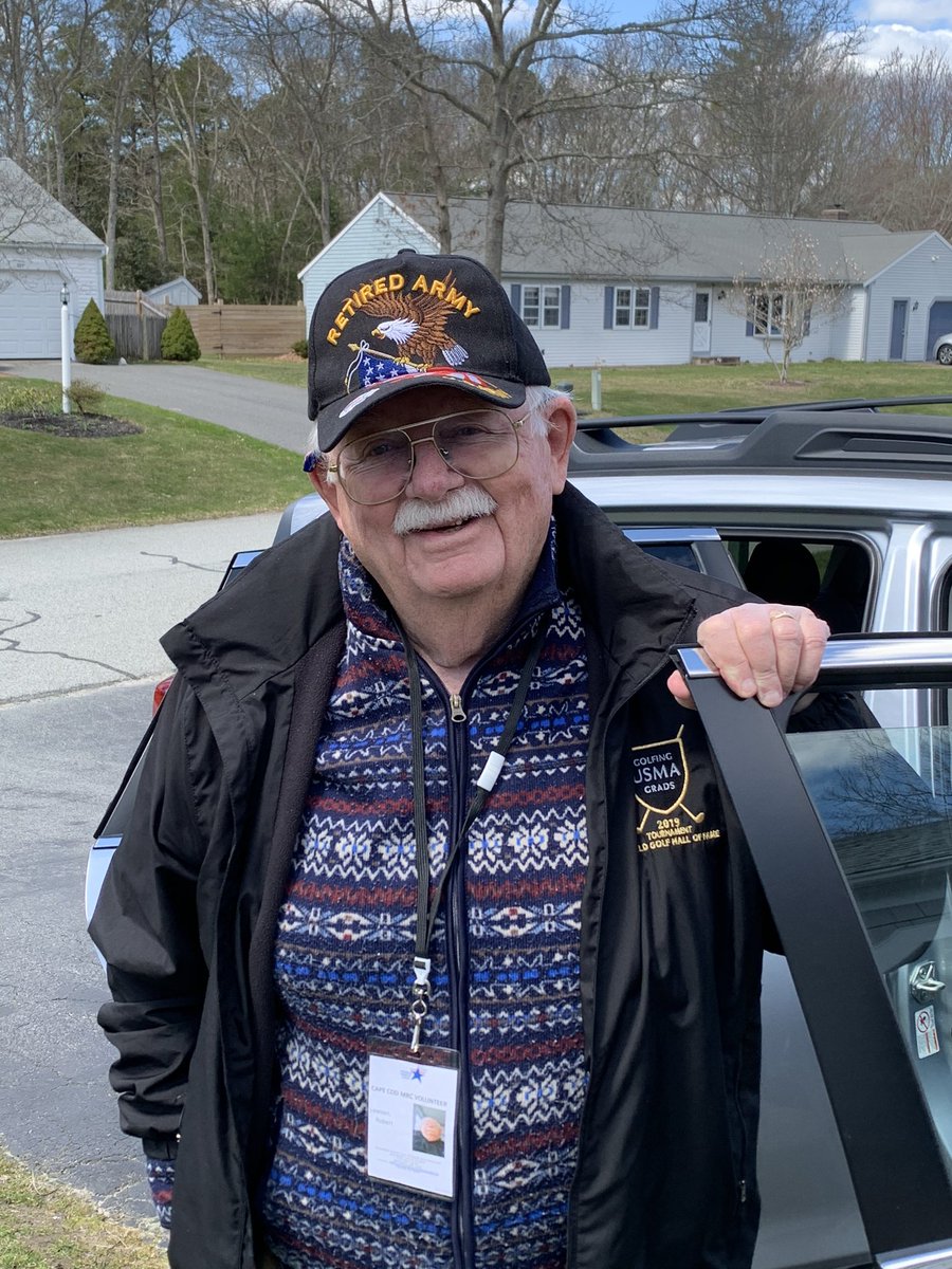 CapeCodMakers's tweet photo. If you happen to see @USArmy Lt. Colonel Bob Lewsen picking up #CapeCodfaceshields today with @MRC_ASPR wish him a Happy 80th Birthday. #borntoserve @CapeCodHealth https://t.co/JEYgZmNHlX