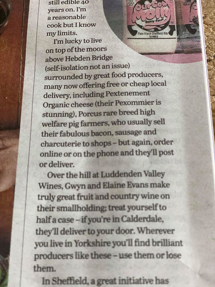 LuddendenVWines's tweet photo. It's official. According to @yorkshirepost #yorkshirepostmagazine @Mrsfifties, we're 'over the hill' 🤣
But seriously, thank you Amanda Wragg for the mention &amp; your continuing support of ours &amp; other small businesses in your neck of the woods #fruitwines #countrywines #calderdale https://t.co/E5fDLe7UF9