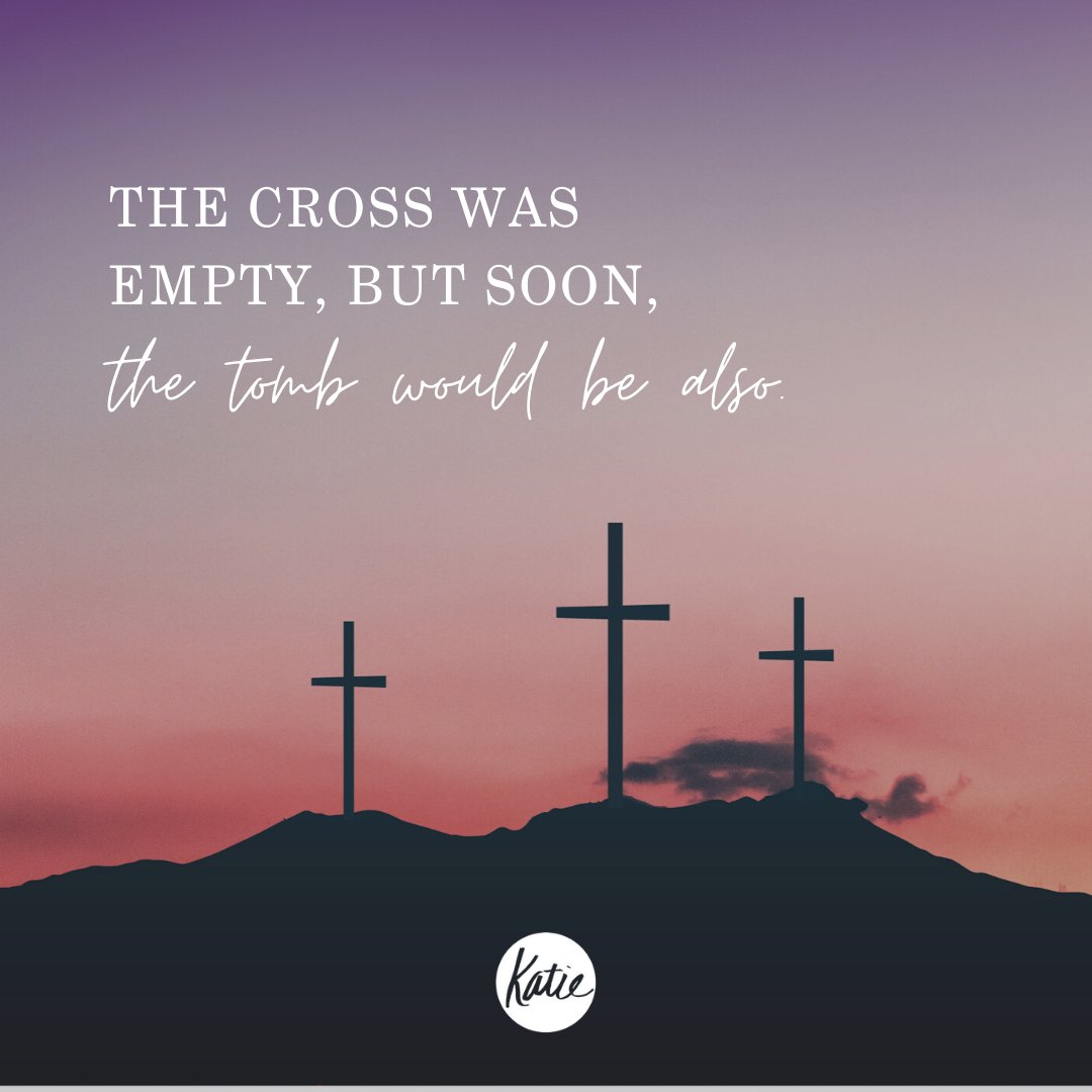 KatieSouza111's tweet photo. All people could see was an empty cross, but soon there would be an empty tomb. Who's thankful for the hope Christ has given us? Tell us about the day you gave your heart to Christ! #emptycross #emptytomb #hopeinChrist #faith #Christovercame #allforyou https://t.co/Q4zwdU6401