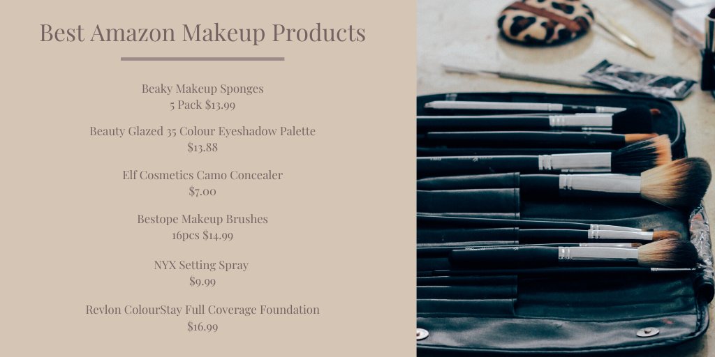 makeuppforyou's tweet photo. Here is it, my list of top makeup items from @amazon! #Amazon https://t.co/x78RiOSTK7