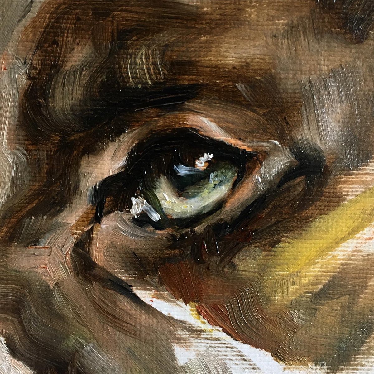 LydiaMcC414141's tweet image. Handsome, albeit slightly messy, doggo in progress 🎨 

#dogs #painting #allaprima #handsome #doggo #staffy #staffiesofinstagram #pets #saturdayvibes #oils #oilpainting #animals #terriersofinstagram #art #eyes #greeneyes