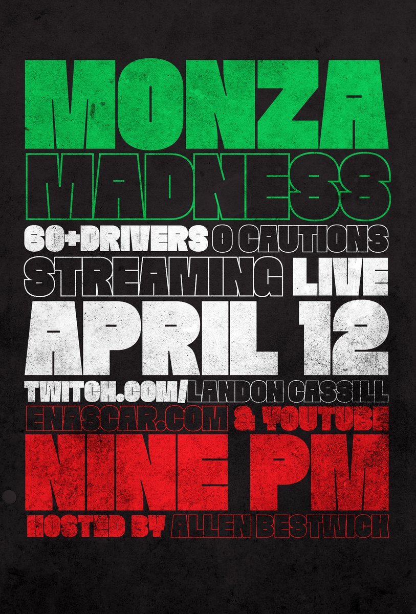 Tomorrow, the madness begins.  #MonzaMadness