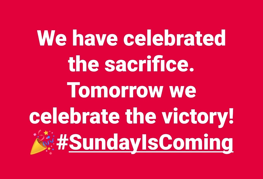 ianvandermerwe's tweet photo. #Victory #Resurrection #Celebration https://t.co/ILNSv69fVW